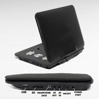 Foto 4 | Reproductor Portátil De Dvd/multimedia Onn 10 Con Batería De 5 Horas, Rojo - Venta Internacional.