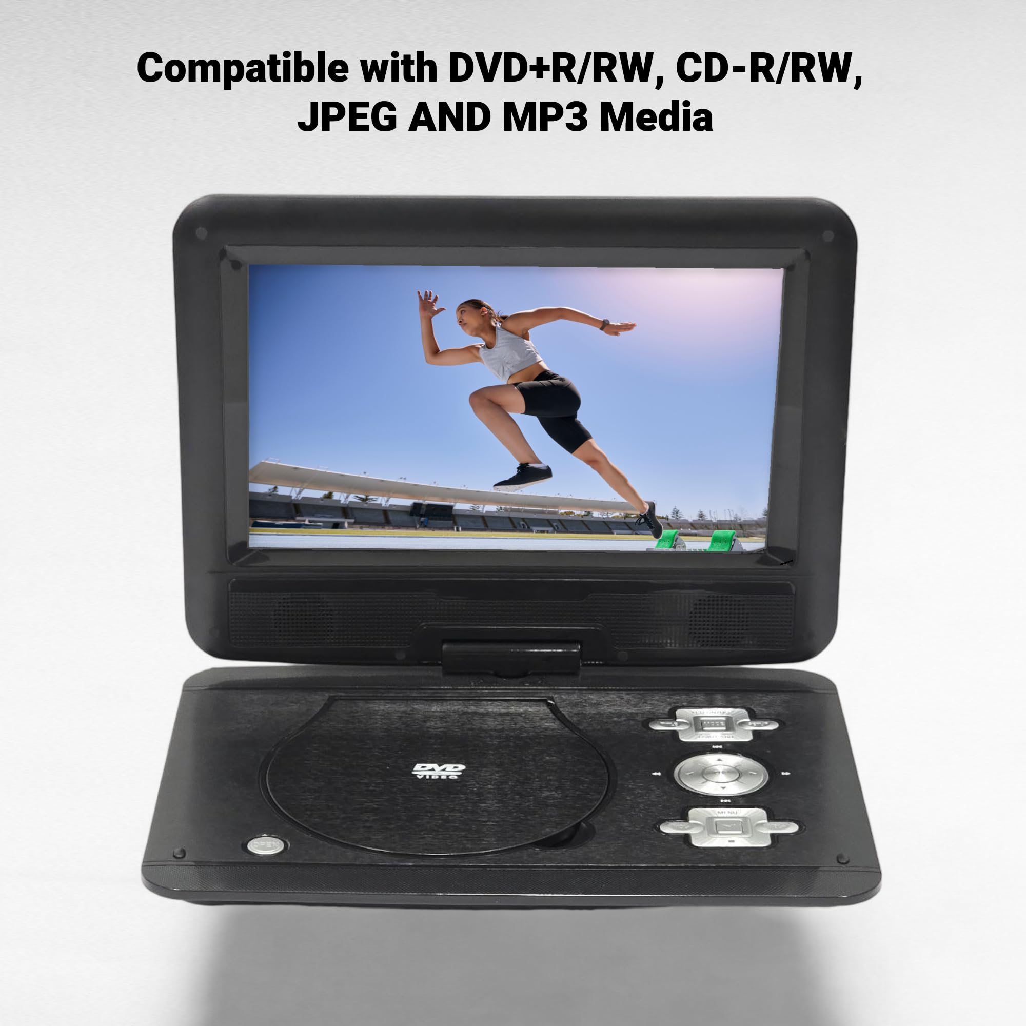 Foto 7 pulgar | Reproductor Portátil De Dvd/multimedia Onn 10 Con Batería De 5 Horas, Rojo - Venta Internacional.