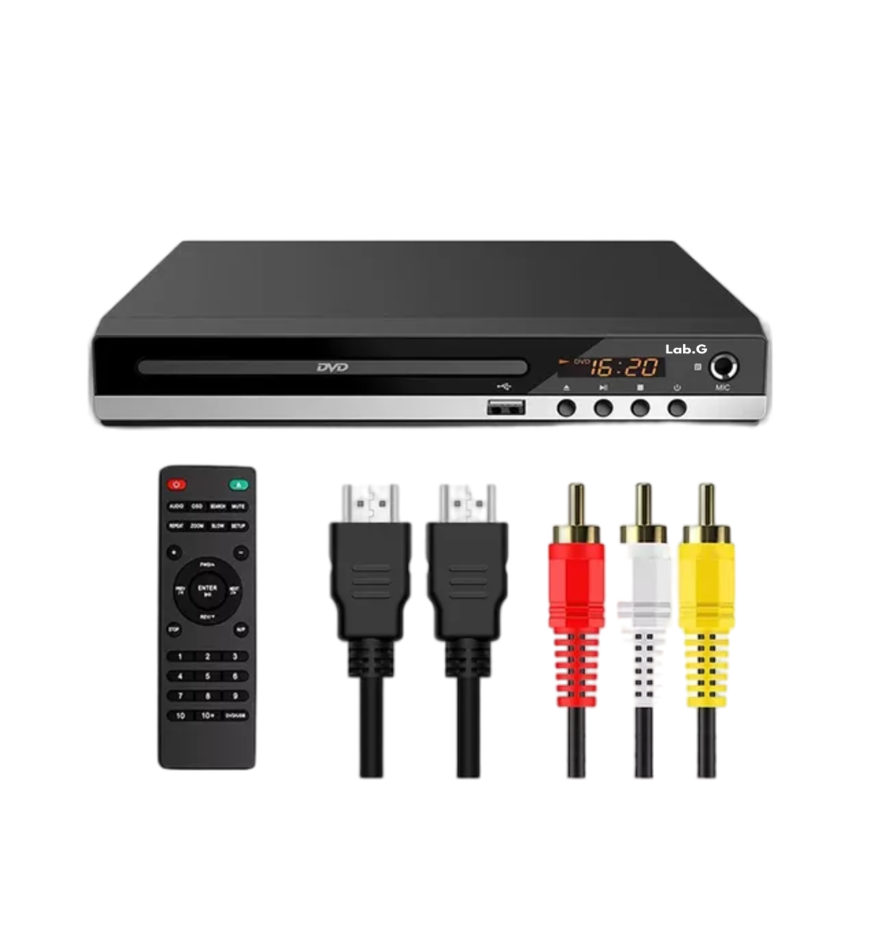 Reproductor De Dvd Hdmi Hd 1080p Para Tv Usb Negro