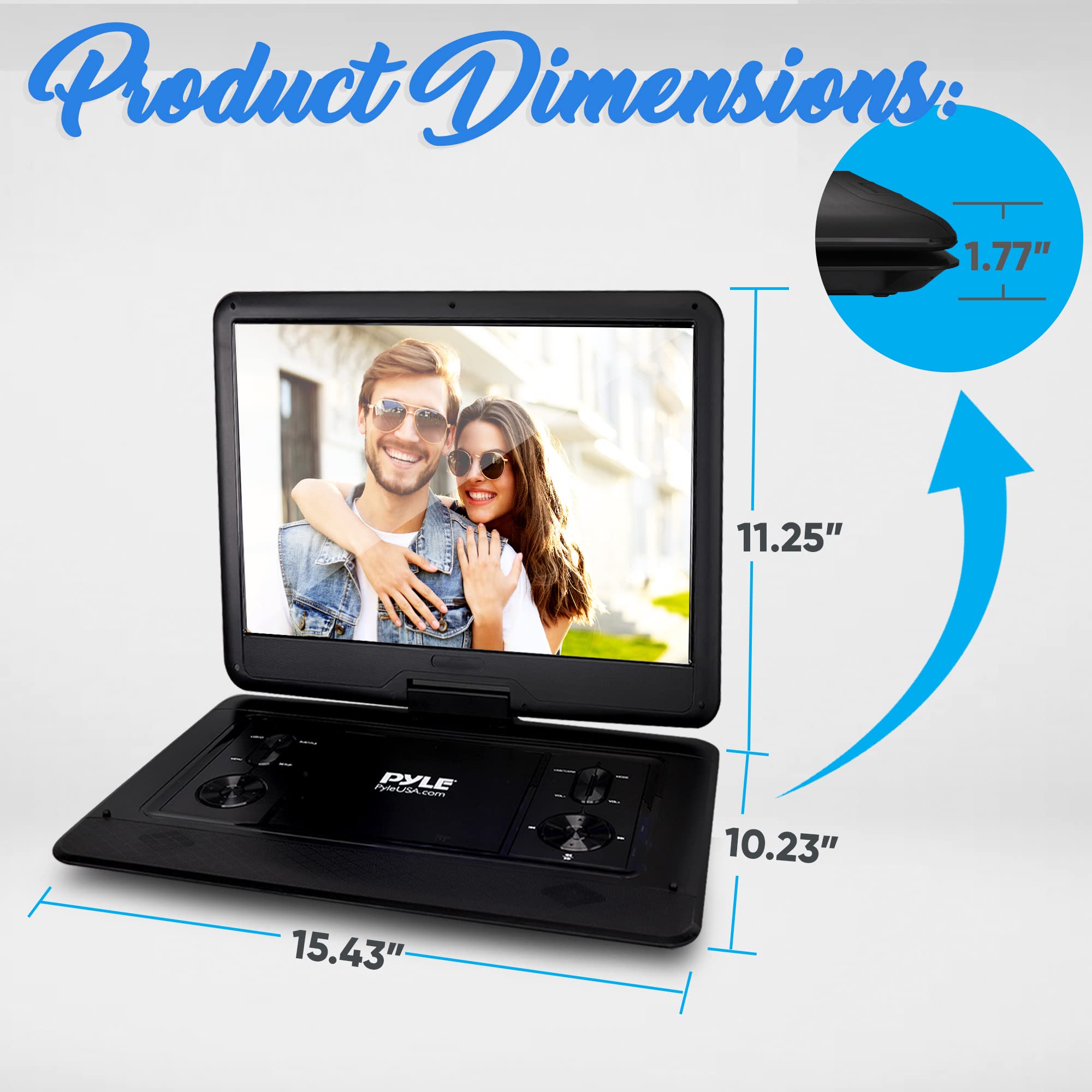 Foto 4 pulgar | Reproductor Portátil De Cd/dvd Pyle Con Pantalla Hd De 15.6 Pulgadas Con Acceso. - Venta Internacional.