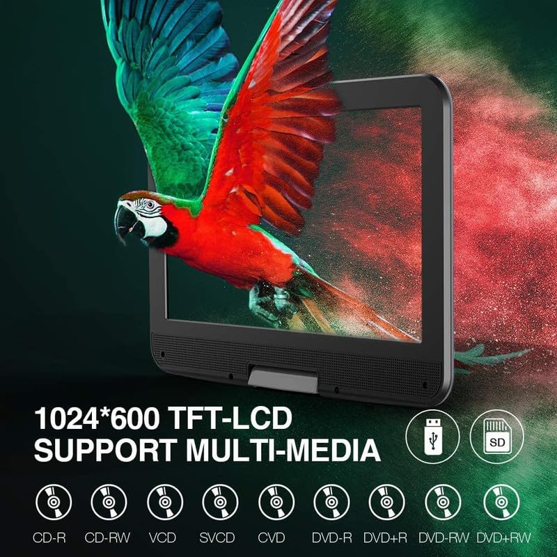 Foto 3 | Reproductor De Dvd Portátil Dbpower 12 Con Batería De 5 Horas Y Pantalla De 10 Pulgadas - Venta Internacional.