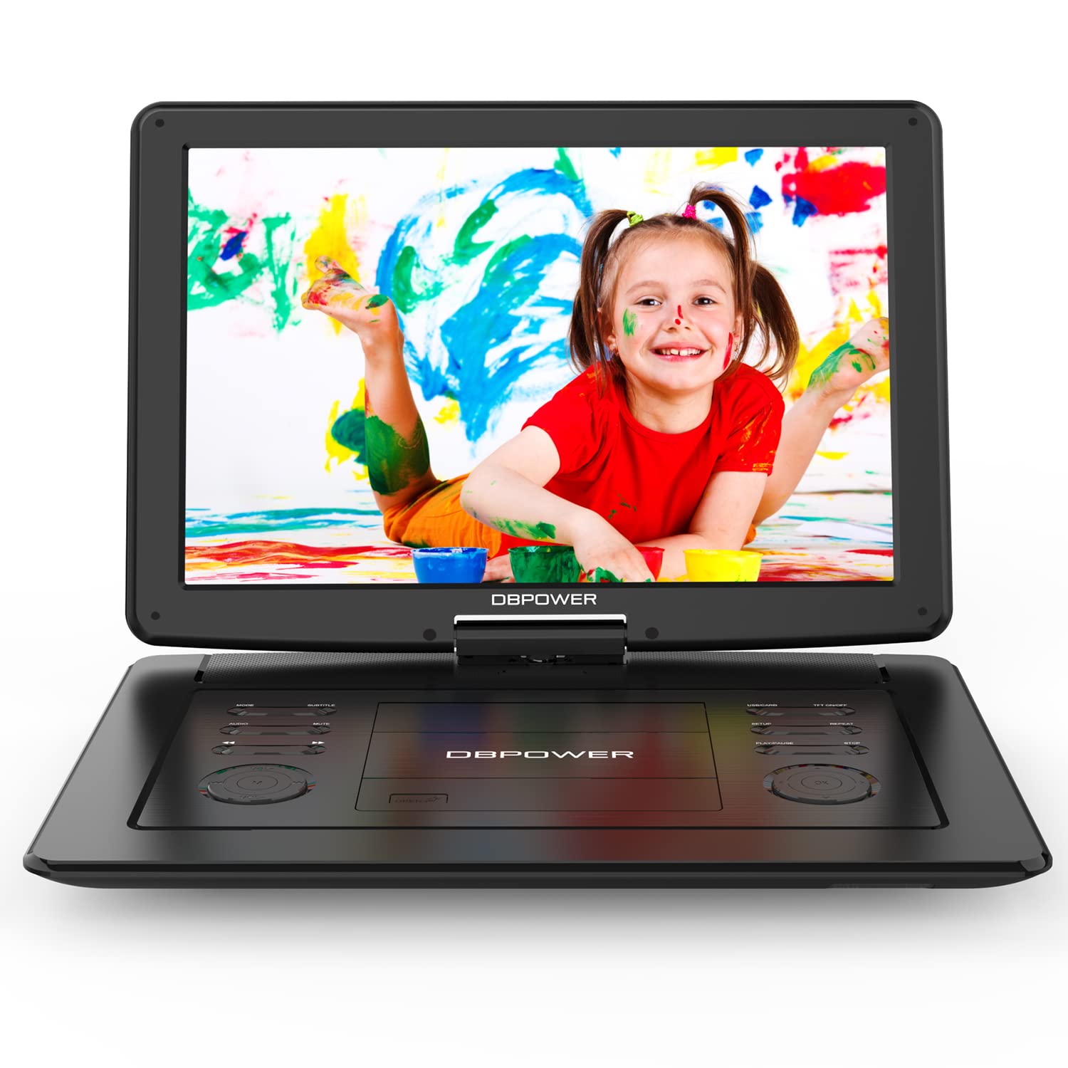 Foto 1 | Reproductor De Dvd Portátil Dbpower, Pantalla Giratoria De 17,9 Pulgadas, Batería De 6 Horas - Venta Internacional.