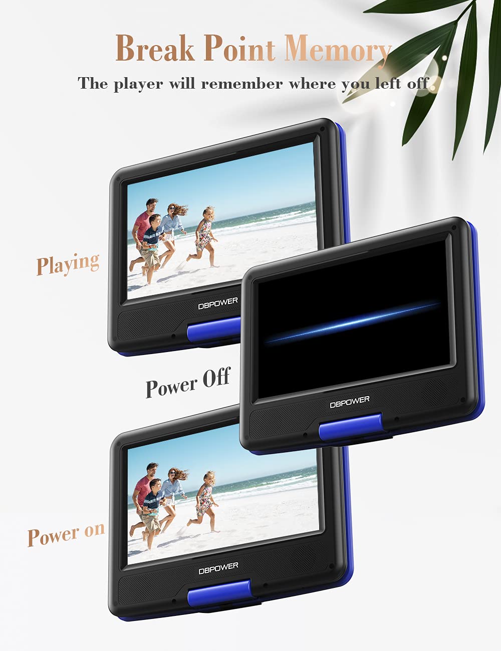Foto 6 | Reproductor De Dvd Portátil Dbpower 11.5 Azul Con Batería De 5 Horas - Venta Internacional.