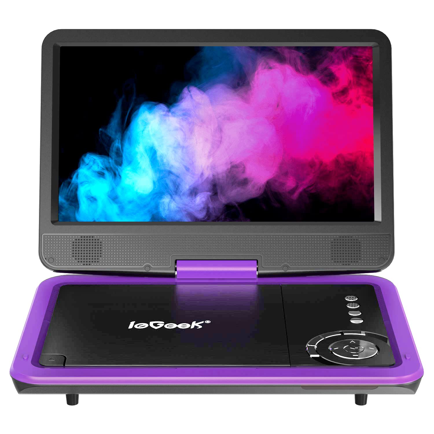 Foto 2 pulgar | Reproductor De Dvd Portátil Iegeek Con Pantalla Giratoria Hd De 12,5 Pulgadas, Color Morado - Venta Internacional.