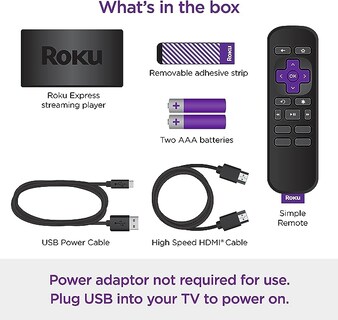 Foto 2 | Roku Dispositivo de Transmisión Hd Express 2022 con Cable Hdmi de Alta Velocidad y Control Remoto Simple