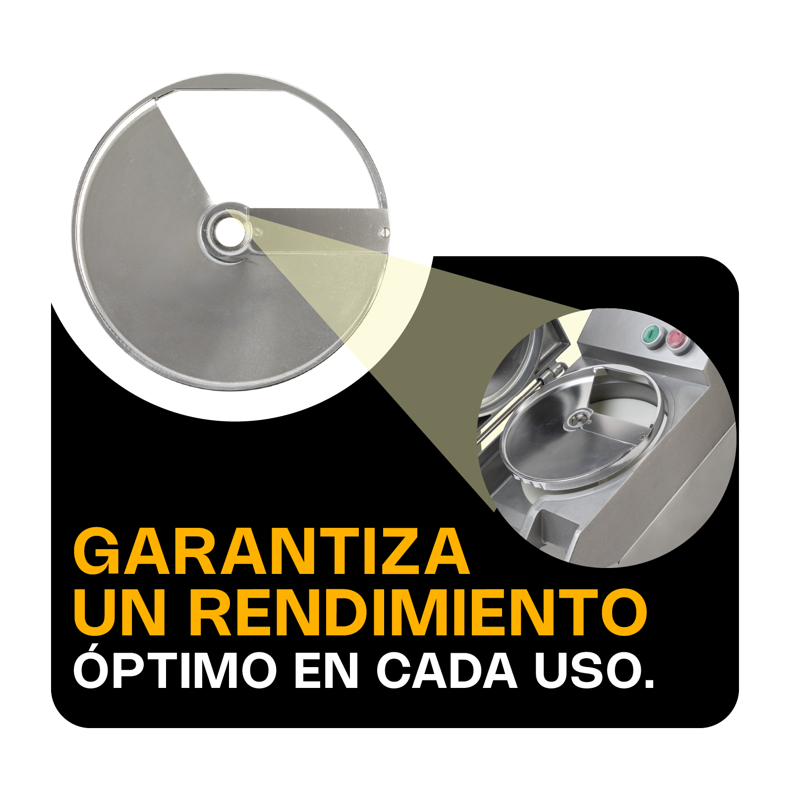 Foto 2 | Discos Para Procesar Alimentos Rhino Dipro-co-14  Acero Inoxidable Grado Alimenticio, Corte Preciso De 14 Mm, Alta
