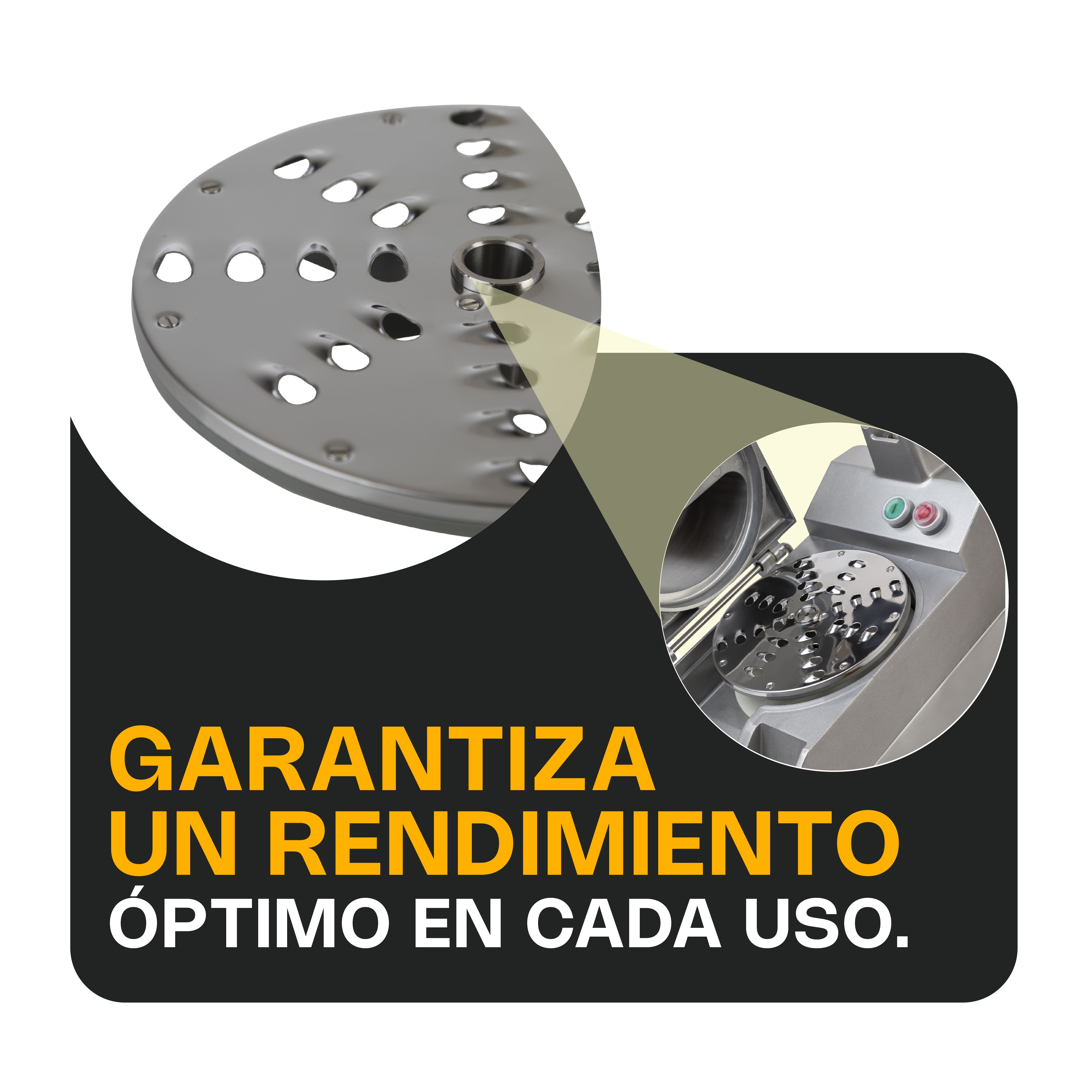 Foto 4 pulgar | Disco para Procesar de Alimentos Rhino Dipro-RE-10 Acero Inoxidable Rebanado de 10 mm