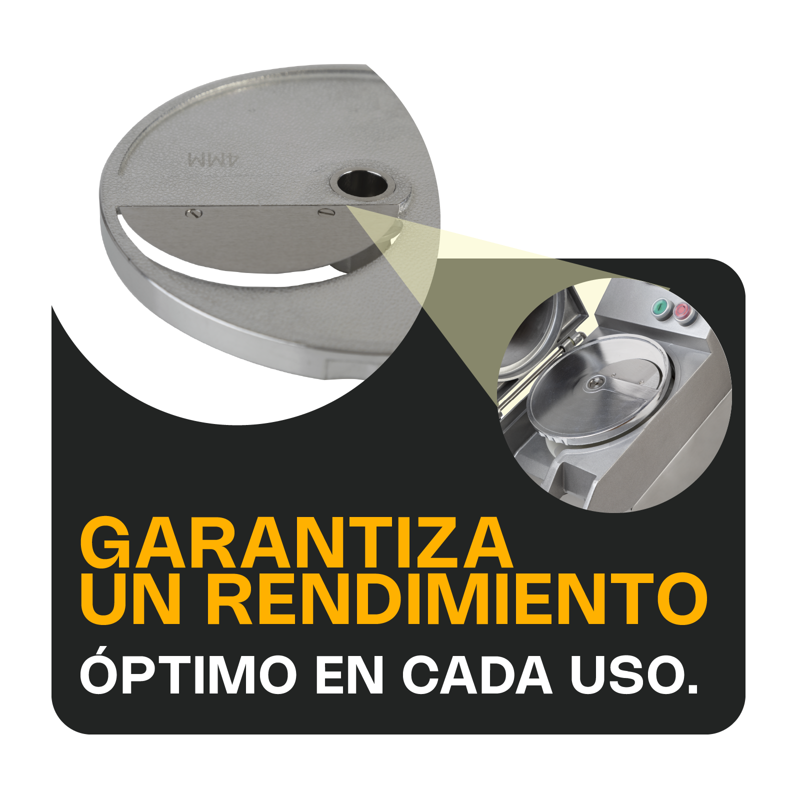 Foto 4 pulgar | Disco para Procesadora de Alimentos Rhino de Acero Inoxidable