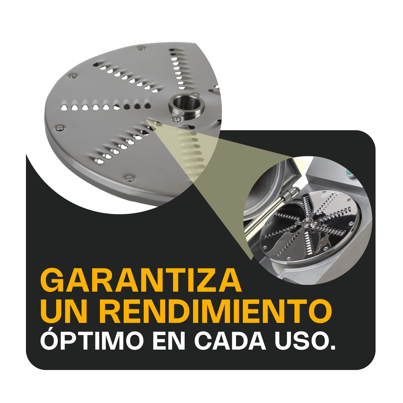 Foto 4 pulgar | Disco para Procesadora de Alimentos Rhino de Acero Inoxidable