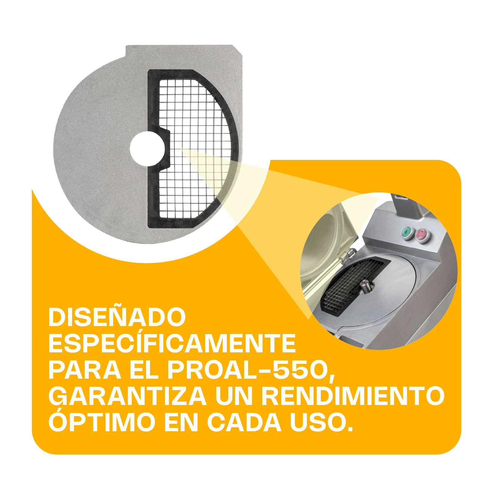 Foto 3 pulgar | Disco para Procesadora de Alimentos Rhino de Acero Inoxidable