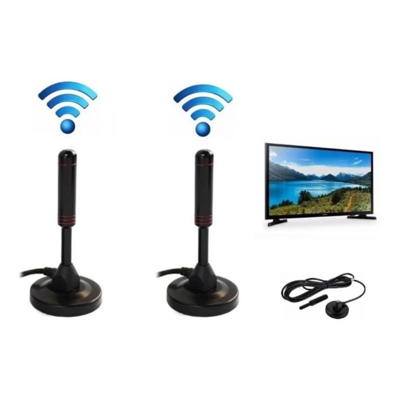 Antena De Tv Digital Hd Pack X2 Para Interiores/exteriores, Genérica - Venta Internacional.