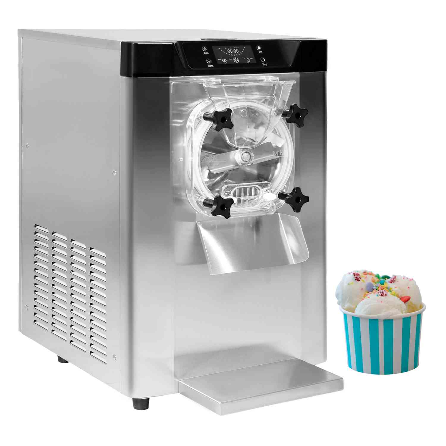 Foto 3 pulgar | Maquina Helado Nieve Duro Industrial 20l Sobre Mesa 2000w Gutstark Home