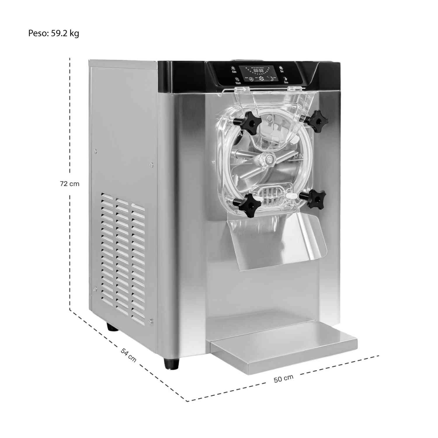 Foto 7 | Maquina Helado Nieve Duro Industrial 15l Sobre Mesa 1400w Gutstark Home