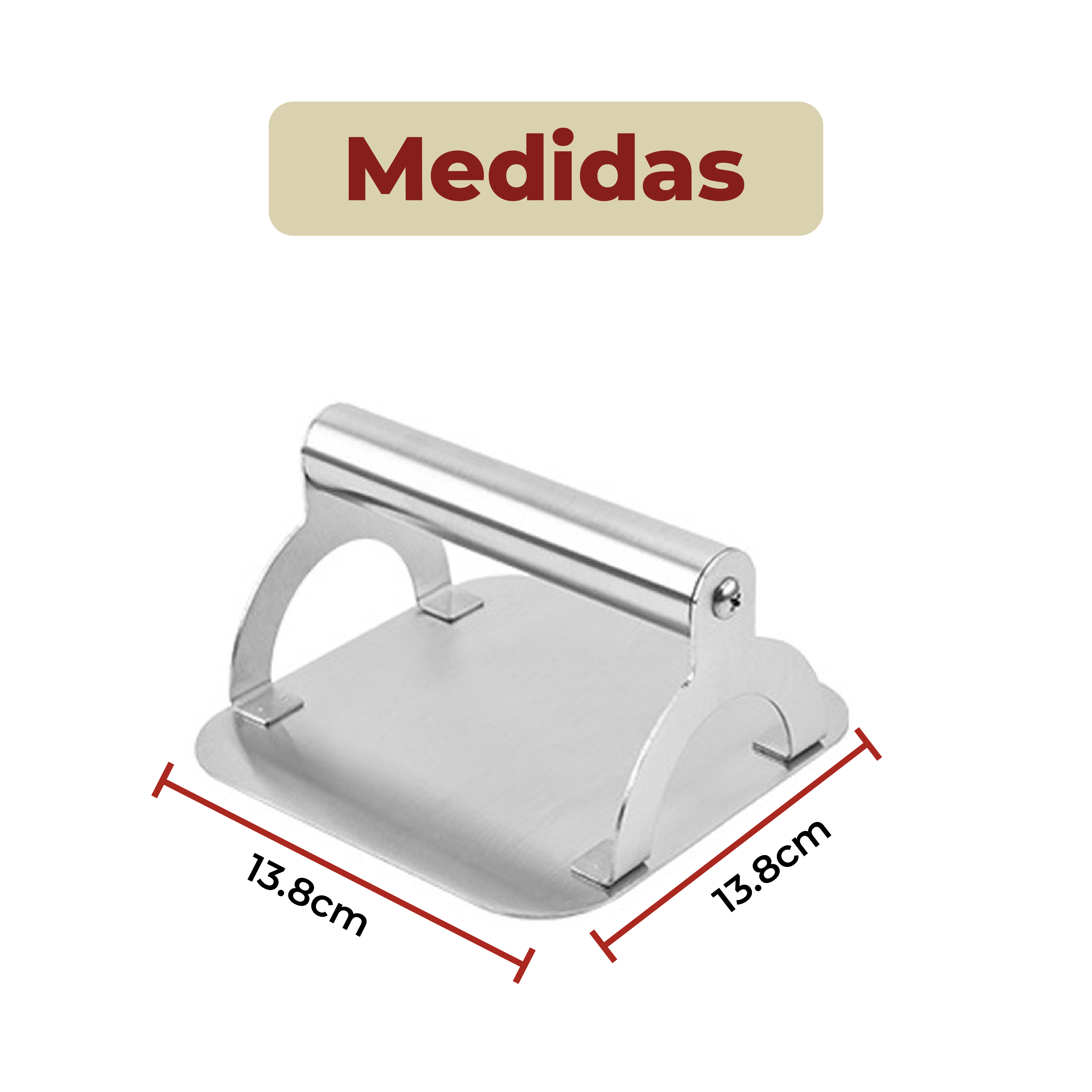 Foto 6 | Prensa de Hamburguesas de 13.8 cm Antiadherente Multifuncional