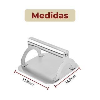 Foto 6 | Prensa de Hamburguesas de 13.8 cm Antiadherente Multifuncional