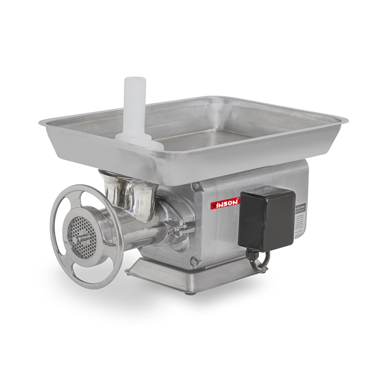 Foto 1 | Molino de Carne Vinson Molai-22 Gris Motor 2 HP Sistema de Engranajes Capacidad 300 Kg/h para Carne y Hueso Blando