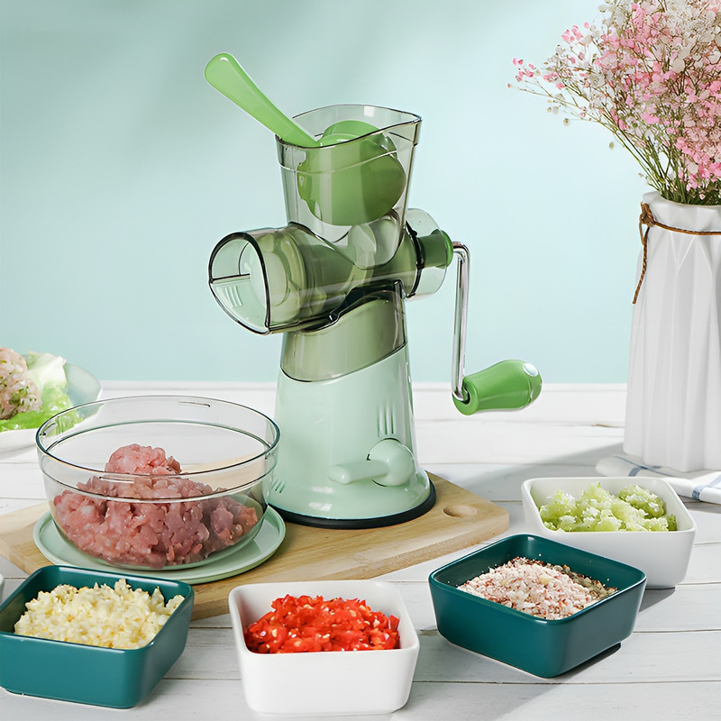 Foto 5 | Molino de Carne y Alimentos Manual Hiperware con Recipiente color Verde