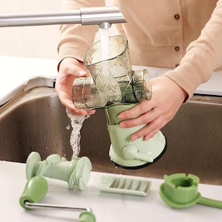 Foto 7 | Molino de Carne y Alimentos Manual Hiperware con Recipiente color Verde