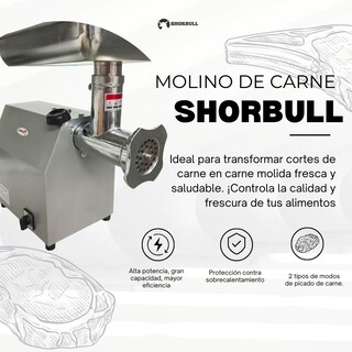 Foto 2 | Molino De Carne Shorbull 110v