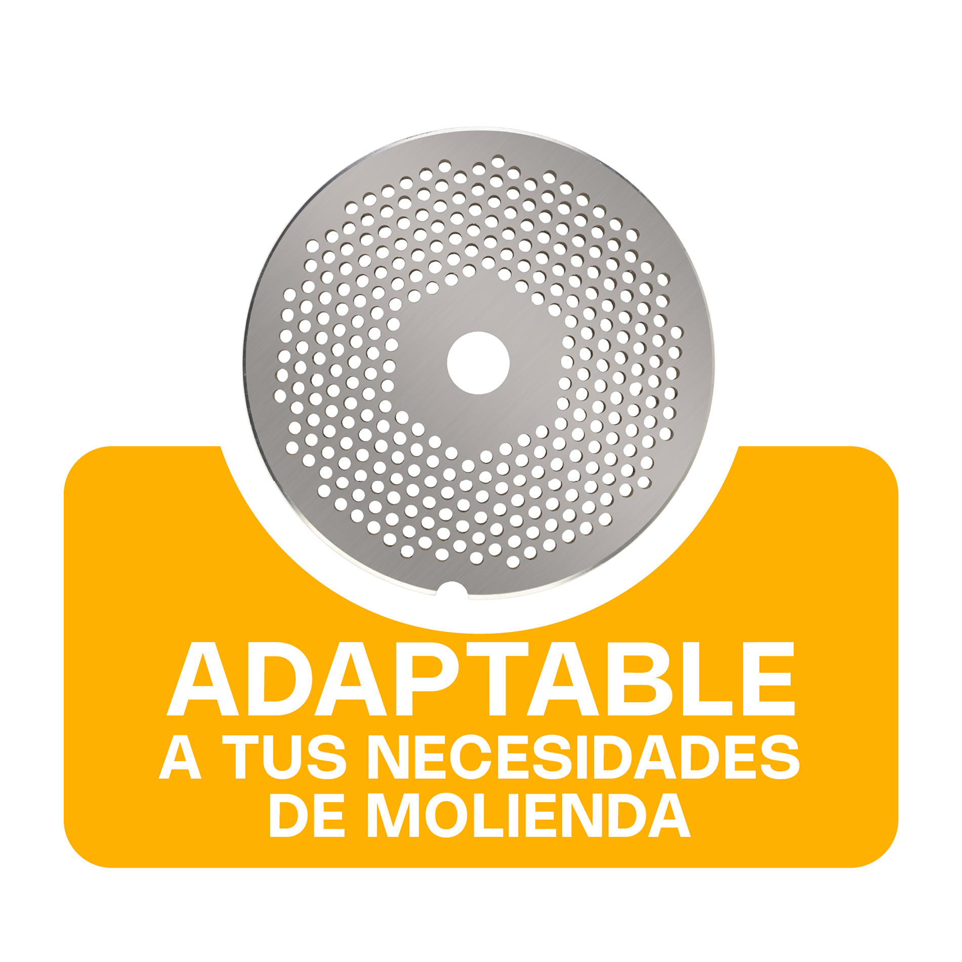 Foto 4 pulgar | Cedazos Para Molinos De Carne Rhino Ceda32-3  1/8'' En Acero Inoxidable Grado Alimenticio Para Molino #32, Alta Precis