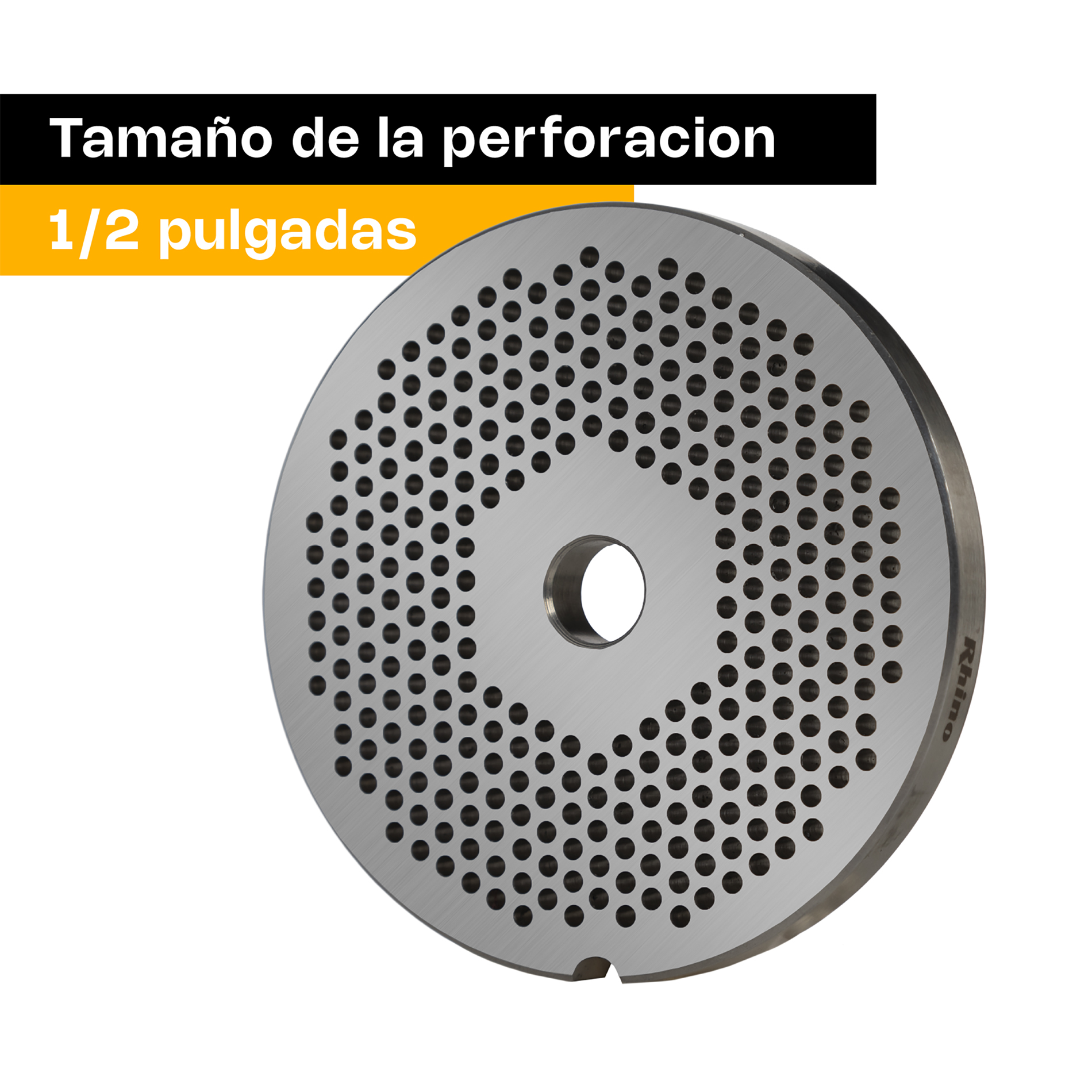 Foto 5 pulgar | Cedazos Para Molinos De Carne Rhino Ceda32-3  1/8'' En Acero Inoxidable Grado Alimenticio Para Molino #32, Alta Precis