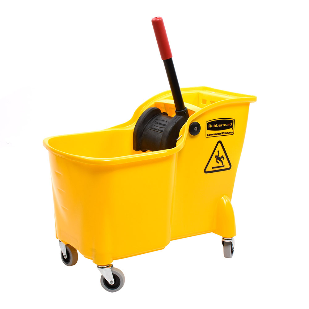 Foto 2 pulgar | Cubeta con Exprimidor Rubbermaid 7380 color Amarillo Tandem de 29.3 l