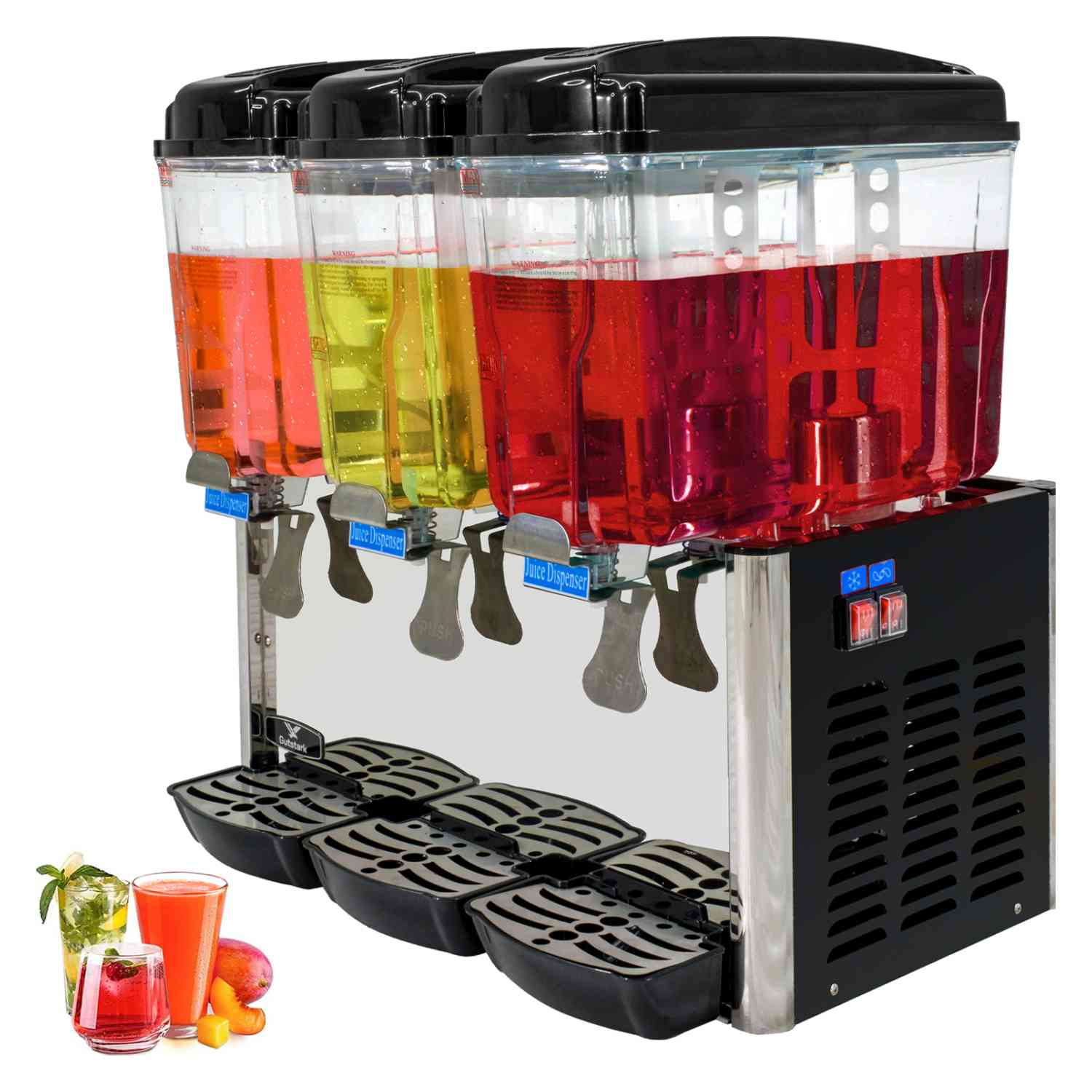 Foto 3 pulgar | Dispensador de Agua Gutstark MKZ-DISPENSA3TAN color Plata Enfriador 3 Tanques de 18 L c/u