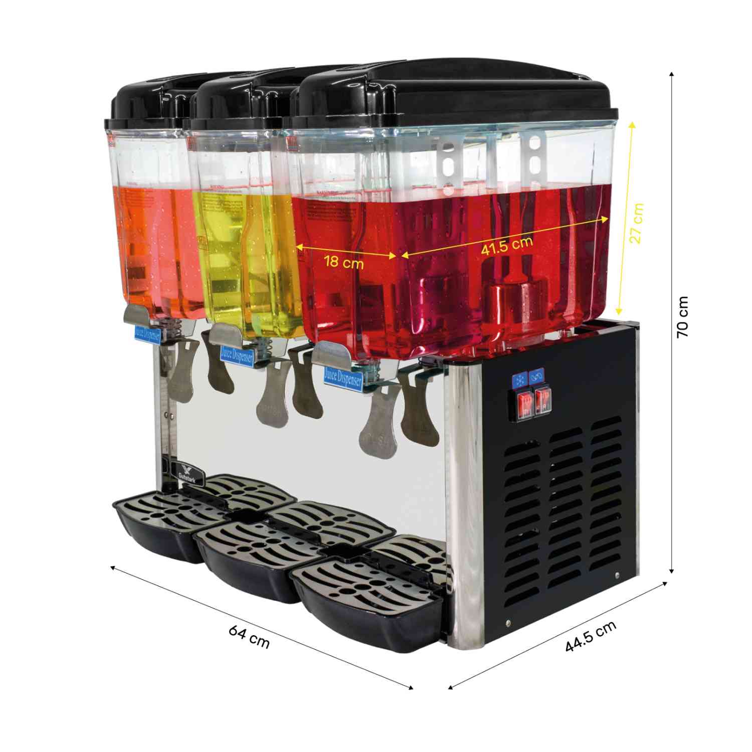 Foto 4 pulgar | Dispensador de Agua Gutstark MKZ-DISPENSA3TAN color Plata Enfriador 3 Tanques de 18 L c/u