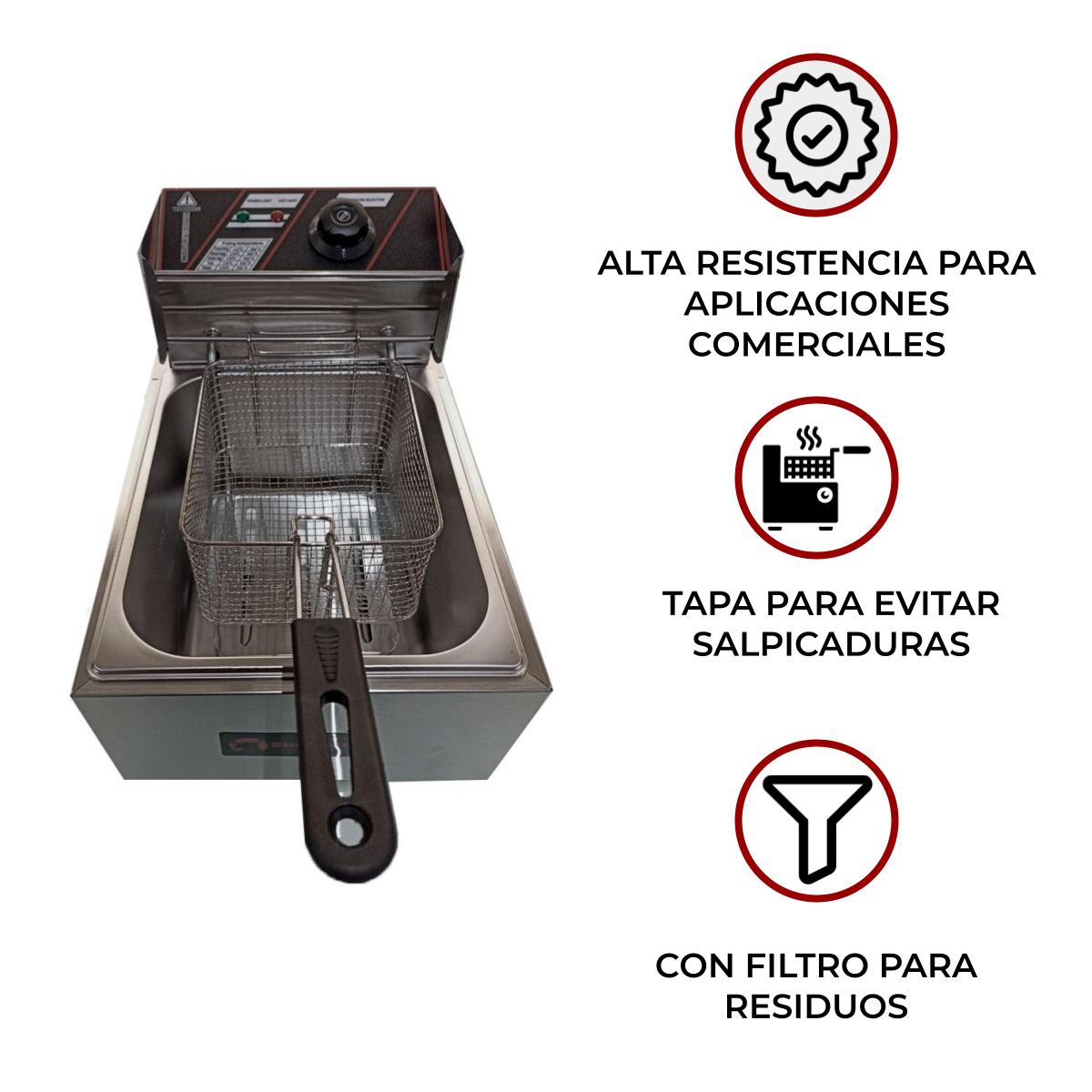 Foto 7 pulgar | Freidora Eléctrica Shorbull 6 l