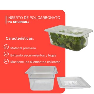 Foto 5 | Inserto Shorbull GNP1014-150 Transparente Cuarto 1/4 Policarbonato con Tapa 15 cm