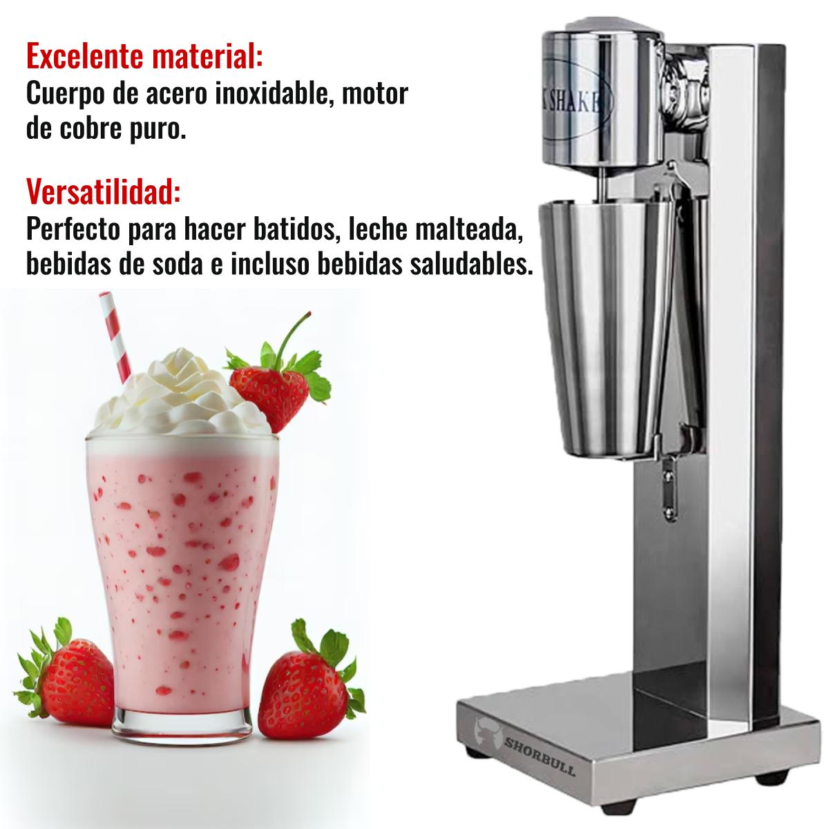 Foto 5 pulgar | Máquina Batidora Malteadas Esquimera Milkshake Acero 700ml Shorbull