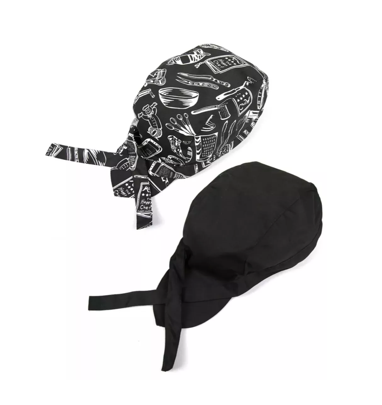 Foto 2 pulgar | Sombrero Cocinero Gorra Gorritos Chef Cabeza Ajustable 2pcs