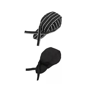 Foto 1 | Sombrero Cocinero Gorra Gorritos Chef Cabeza Ajustable 2pcs