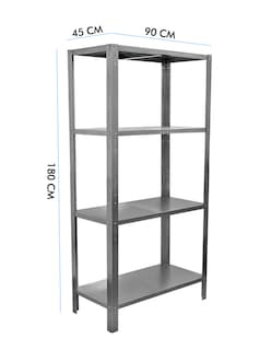 Foto 1 | Rack Liso Mindejal Acero Rack Liso Con 4 Entrepaños