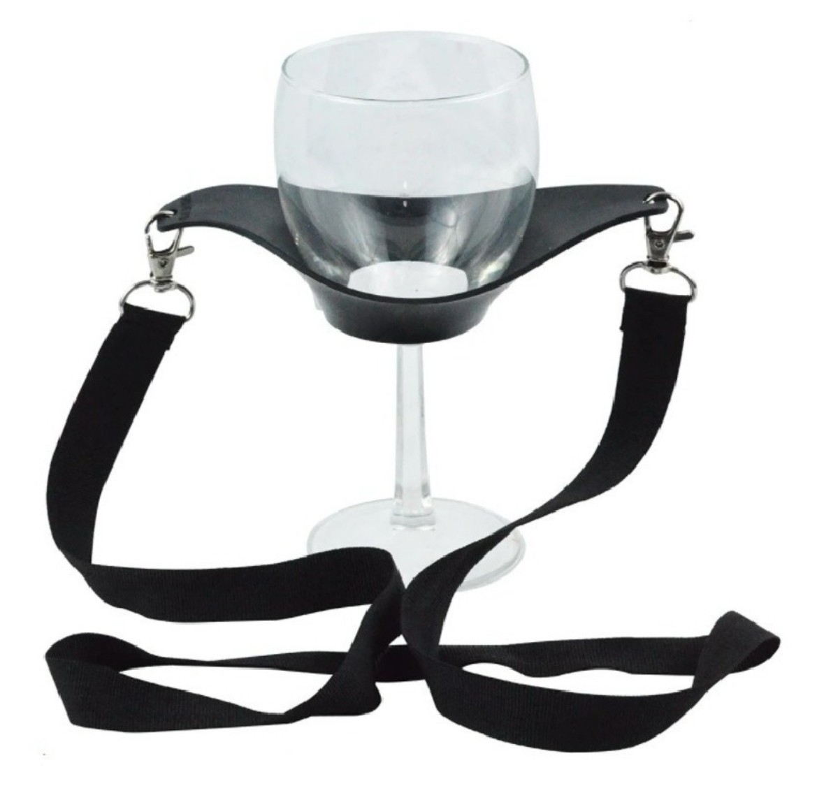 Foto 3 pulgar | 4 Porta Copas De Vino Para El Cuello, Chuyland, Negros 4 Piezas, Para Disfrutar Catas Eventos Ferias Expo Reuniones