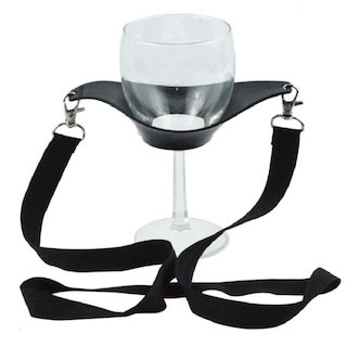 Foto 2 | 4 Porta Copas De Vino Para El Cuello, Chuyland, Negros 4 Piezas, Para Disfrutar Catas Eventos Ferias Expo Reuniones