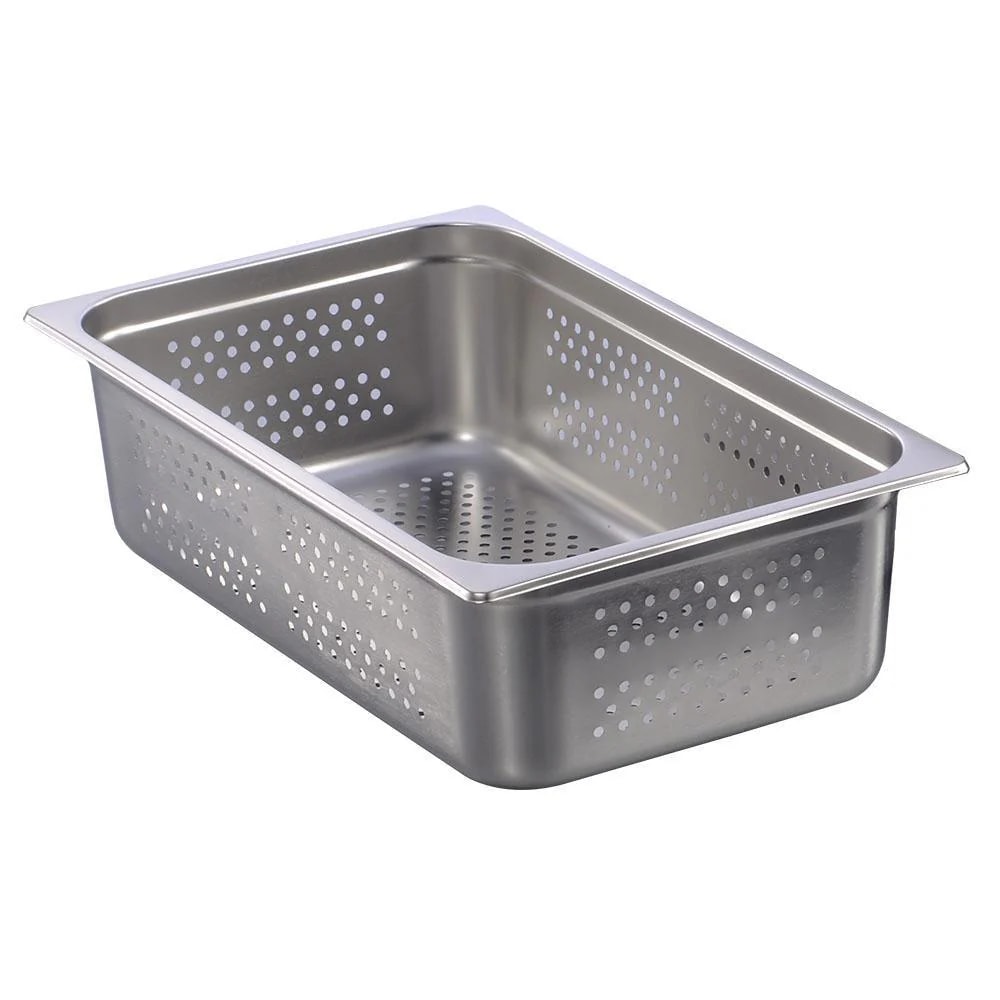 Insertos De Acero Inoxidable Caledonia Inape-6  Perforado, Calibre 24, 20 L, Acabado Satinado, Esquinas Redonde $759