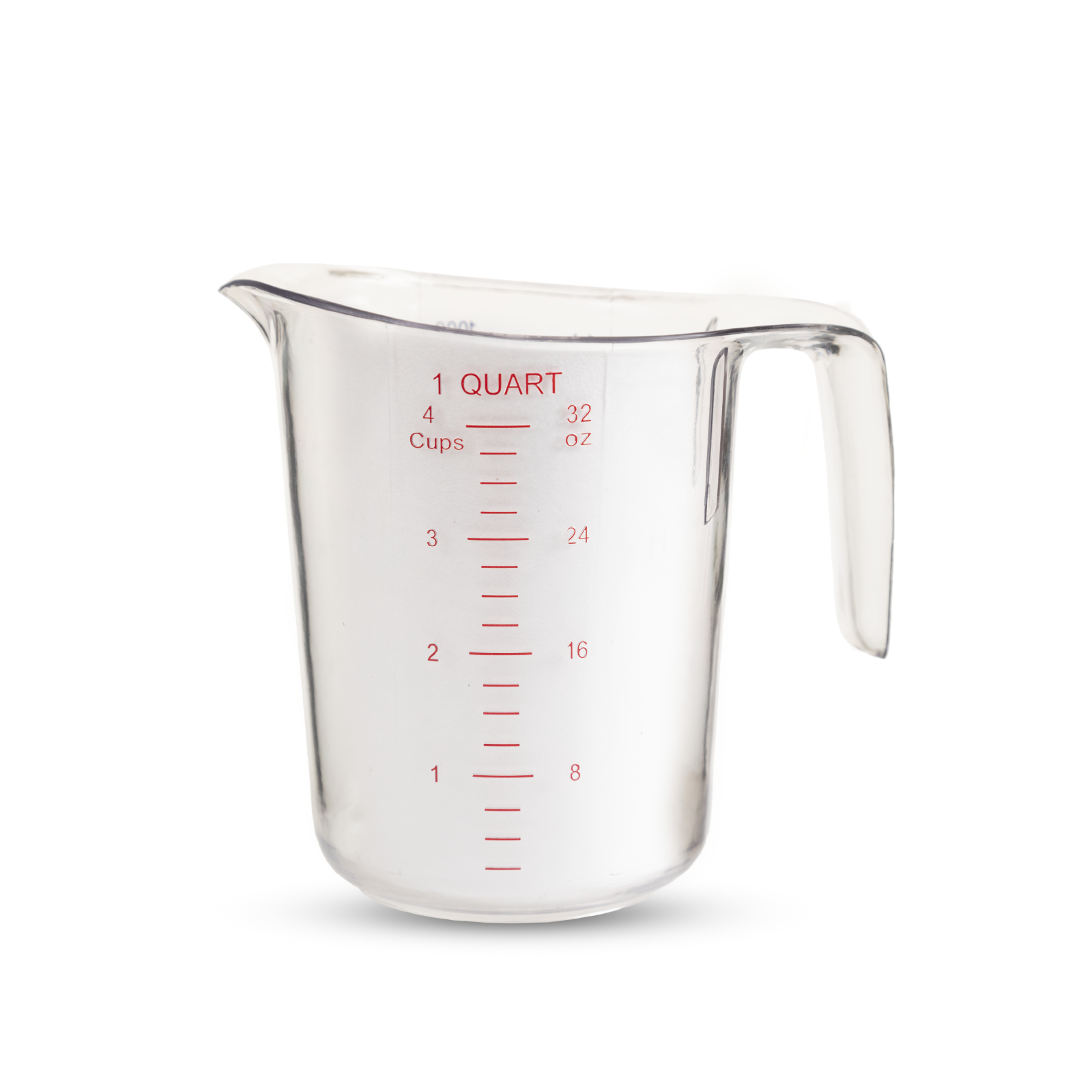 Jarra De Policarbonato Caledonia Japome-1000 Transparente 1 L, Graduaciones En Ml Y Oz, Resistente A Golpes, Ligera $225
