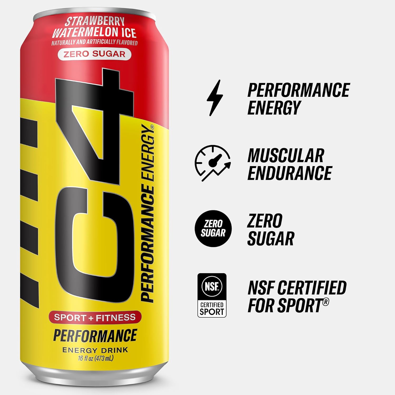 Foto 4 pulgar | C4 Energy Bebida Zero Azucar (12 Latas) Strawberry Watermelon Ice