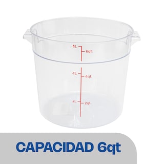 Foto 5 | Recipiente Policabornato Graduado Redondo Caledonia Repore-6 6 Qt, Graduación Doble, Libre Bpa, Apto Lavavajil