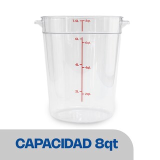 Foto 5 | Recipiente Policabornato Graduado Redondo Caledonia Repore-8 8 Qt, Graduación Doble, Libre Bpa, Apto Lavavajil