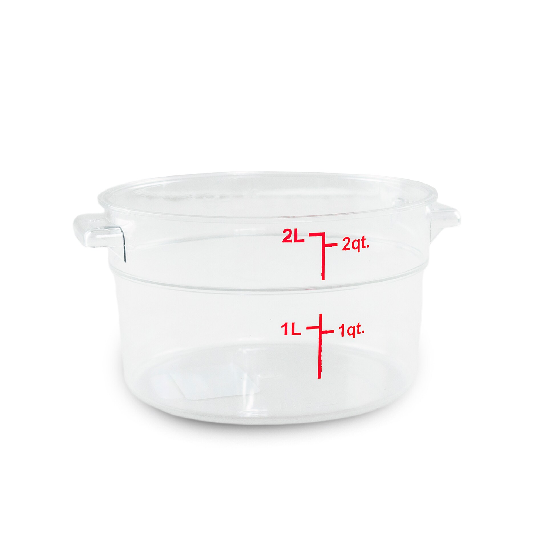 Recipiente Policabornato Graduado Redondo Caledonia Repore-2  2 Qt, Graduación Doble, Libre Bpa, Apto Lavavajillas, $259