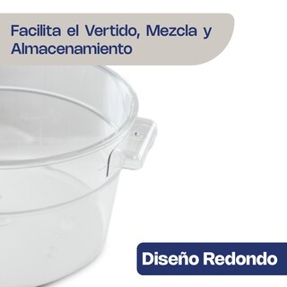 Foto 4 | Recipiente Policabornato Graduado Redondo Caledonia Repore-2 2 Qt, Graduación Doble, Libre Bpa, Apto Lavavajillas,