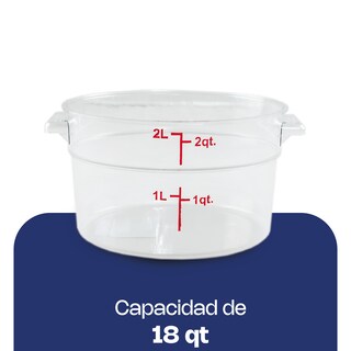 Foto 5 | Recipiente Policabornato Graduado Redondo Caledonia Repore-2 2 Qt, Graduación Doble, Libre Bpa, Apto Lavavajillas,