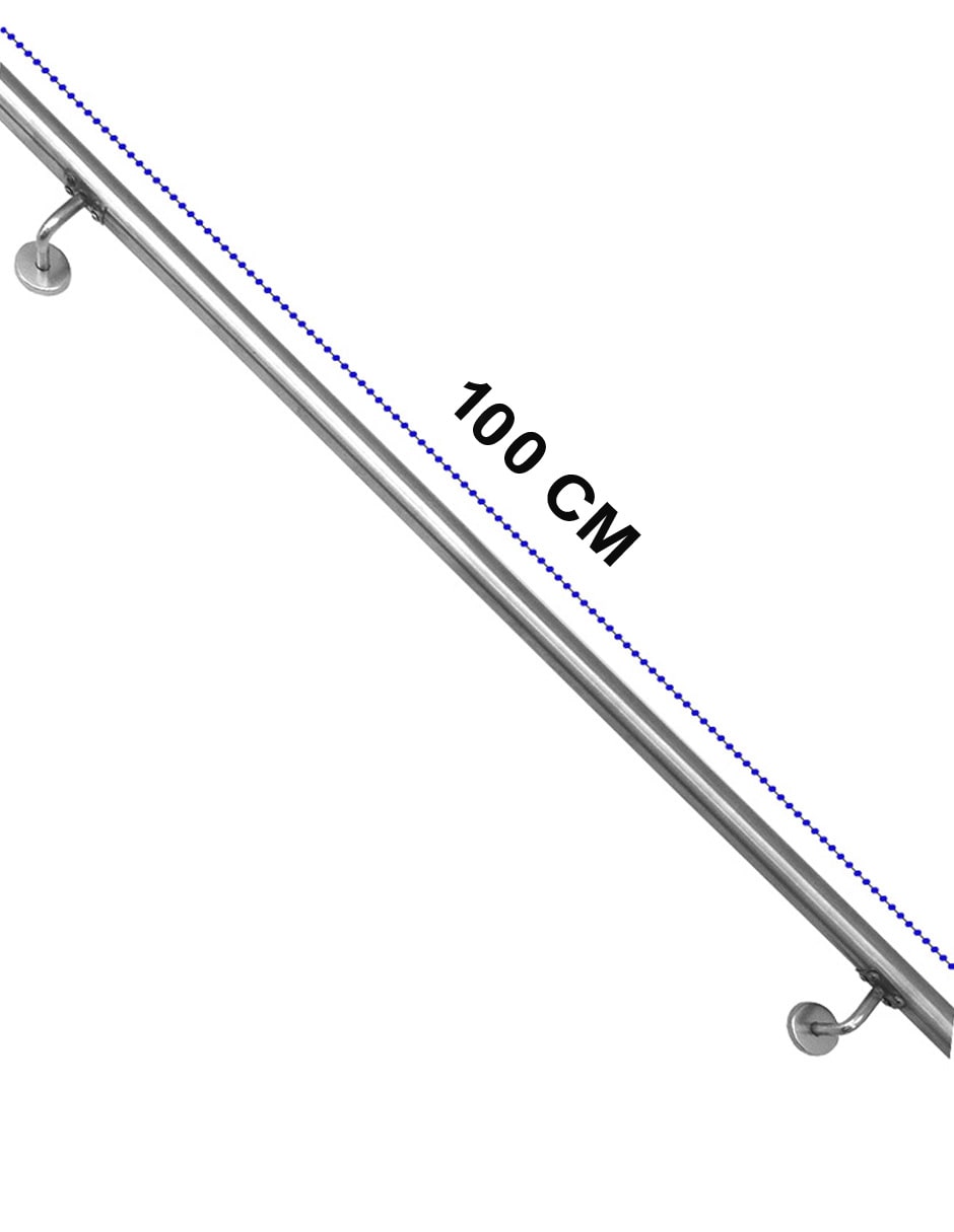 Pasamanos Mindejal Bar-100 Gris De Acero Inoxidable 100cm $789