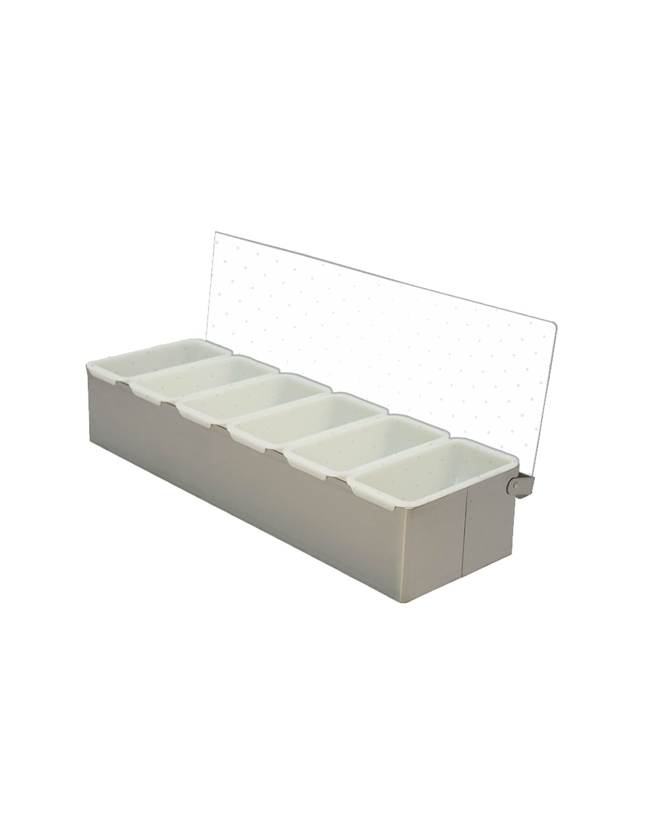 Porta Condimentos Mindejal CPC-05 Blanco de Plástico Resistente con Seis Compartimientos $880