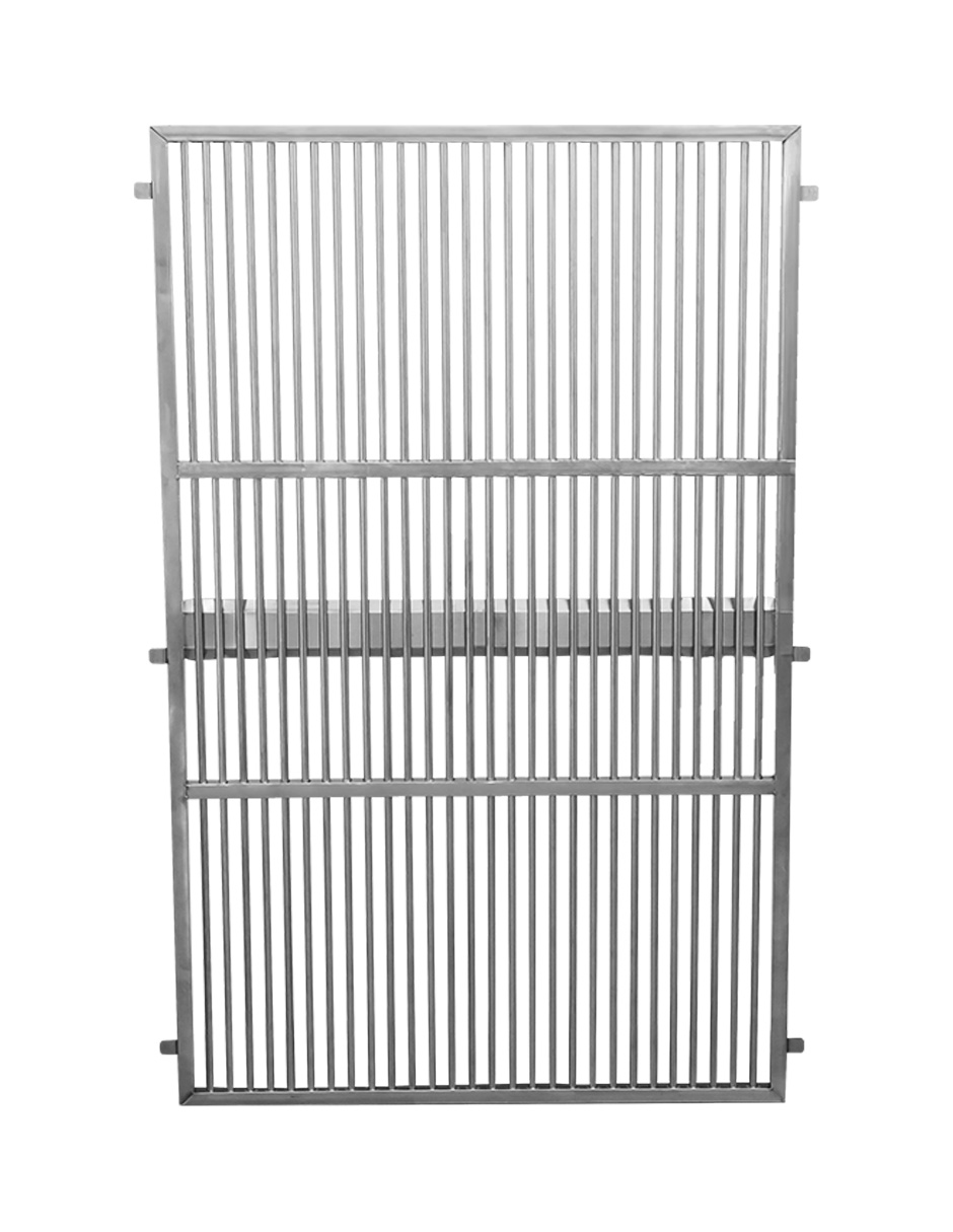 Foto 5 | Jaula Plegable Mindejal Minru30 Gris Acero Inoxidable + Dos Bandejas de Plástico