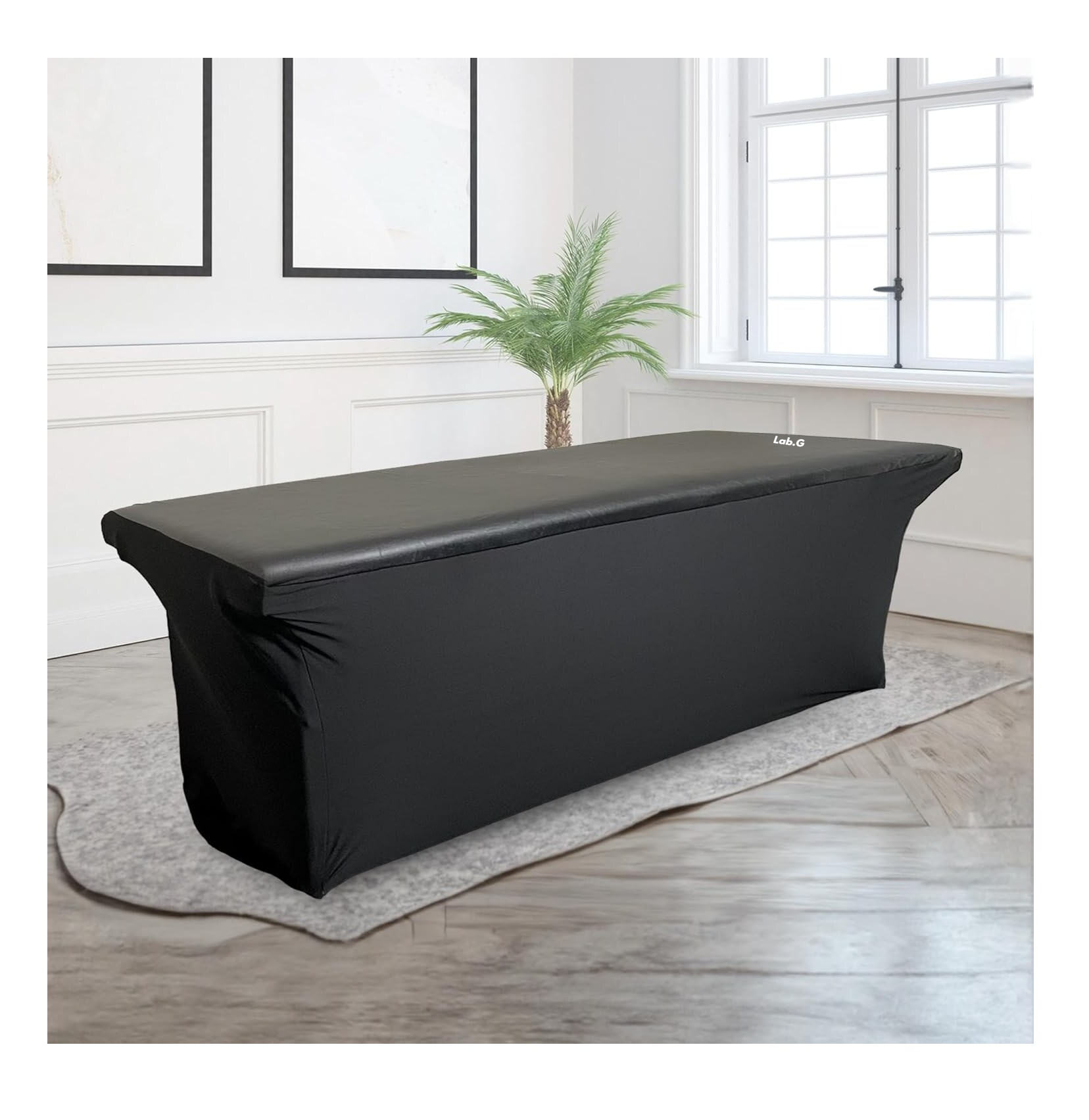 Foto 5 pulgar | Funda Cubre Lashista Cama Elástico De Hotel Spa Lab.g 183*76*76cm Negro