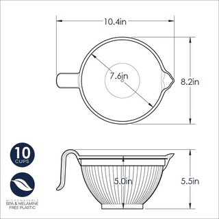 Foto 5 | Bol Para Rebozar Nordic Ware Better 2 5 L Blanco Fabricado En Estados Unidos - Venta Internacional.