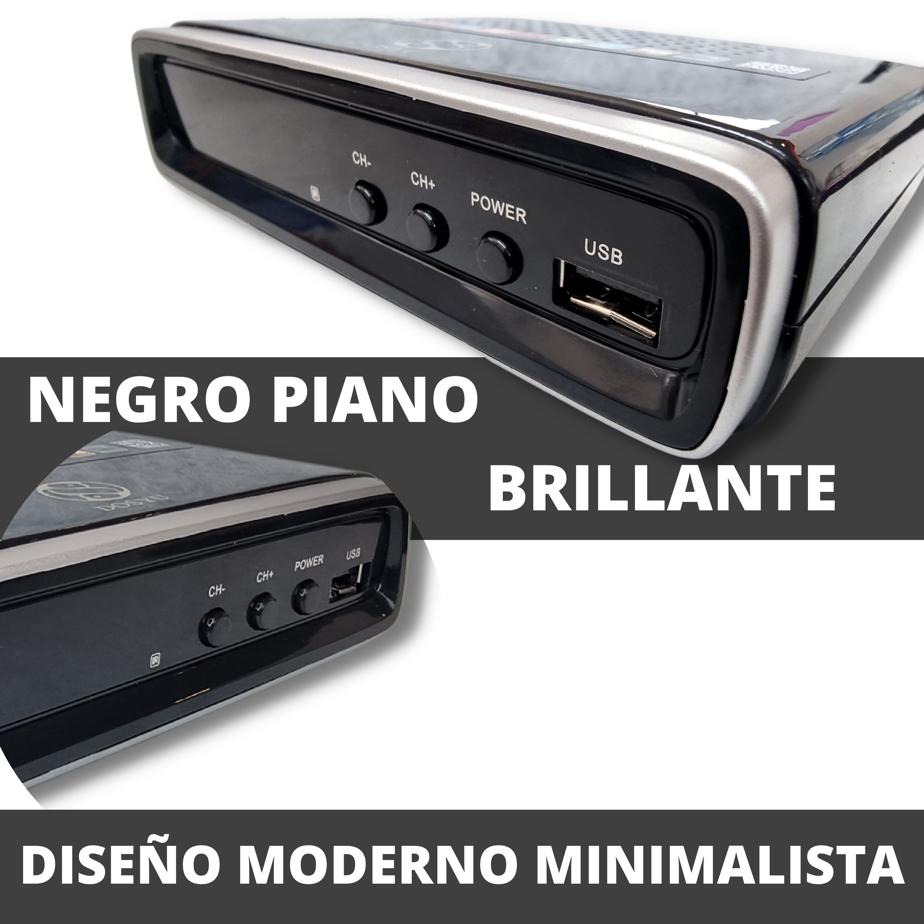 Foto 7 | Decodificador Full Hd 1080p - Sintonizador Digital Para Televisores Convencionales - Grabación Pvr Y Control Remoto